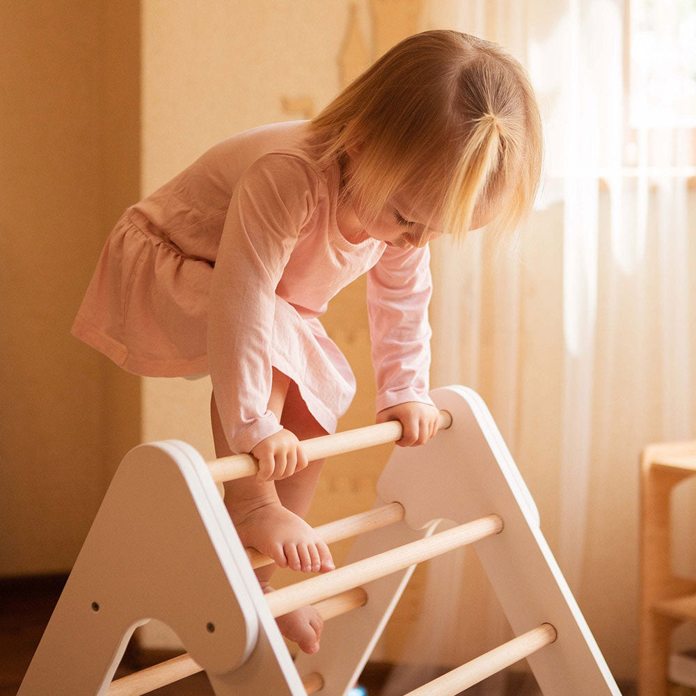 3-in-1 Baby-Gym: Kletterdreieck, Kletterbogen & Rutsche mit Rampe