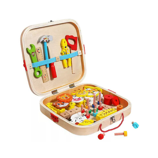 Wood Construction Tool Set for Kids