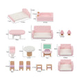 Load image into Gallery viewer, Wooden Dollhouse Furniture Set
