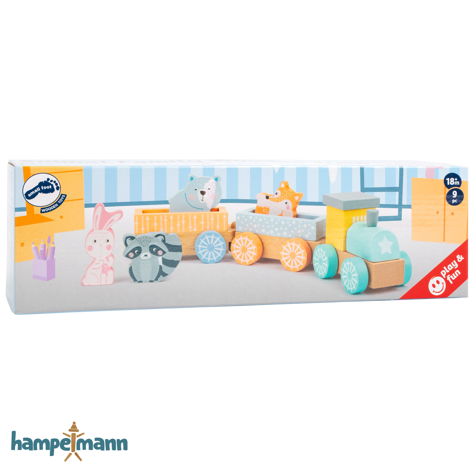 Holzzug Pastel - hampelmann