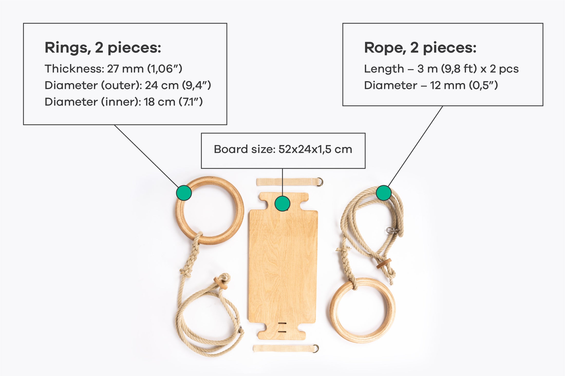 Swing Board, starter, gentle curve