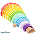 Load image into Gallery viewer, Wooden building blocks rainbow
