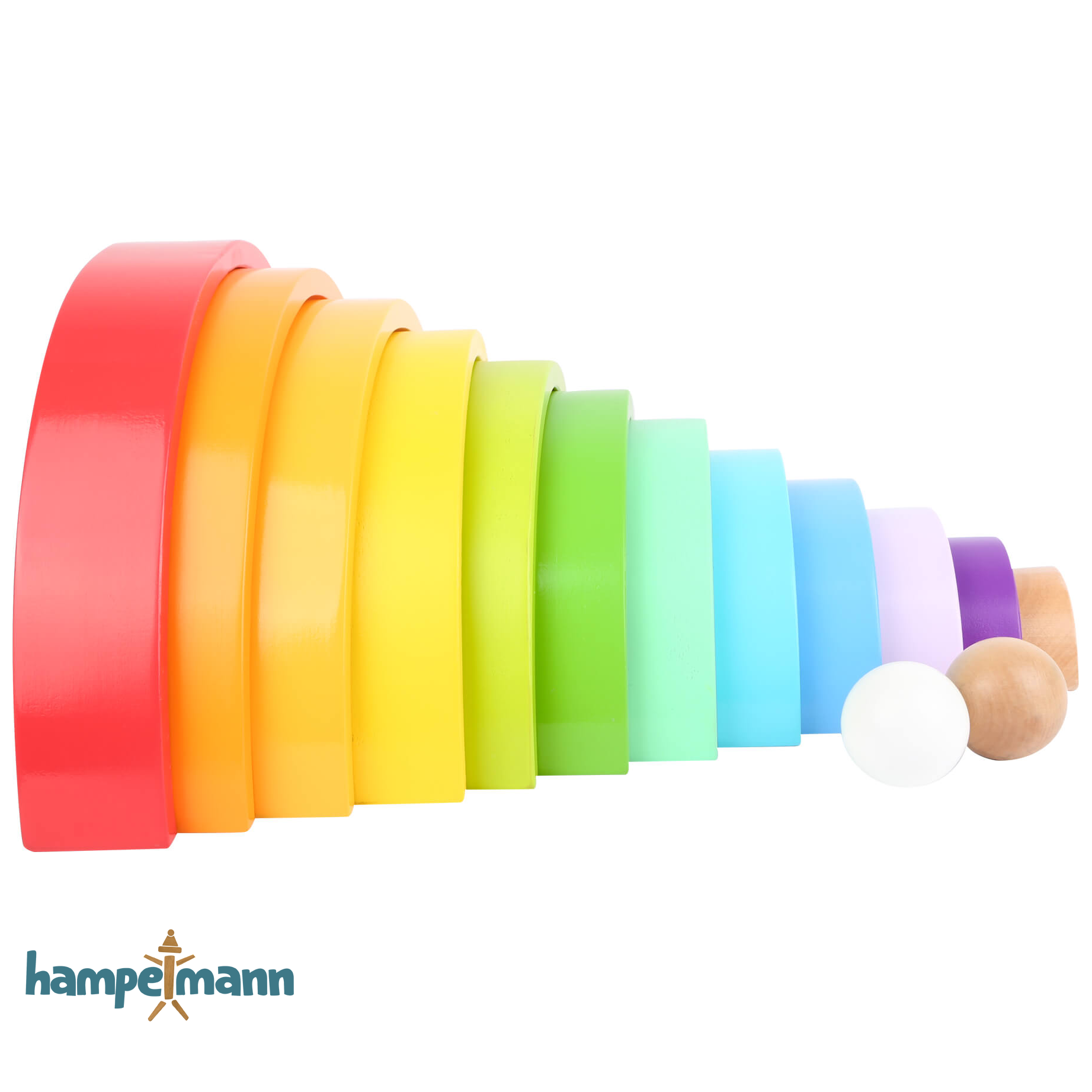 Wooden building blocks rainbow