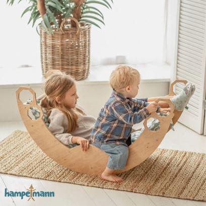 4-in-1 Baby-Gym: Kletterdreieck, Kletterbogen, Rampe & Rutsche – Weiß *