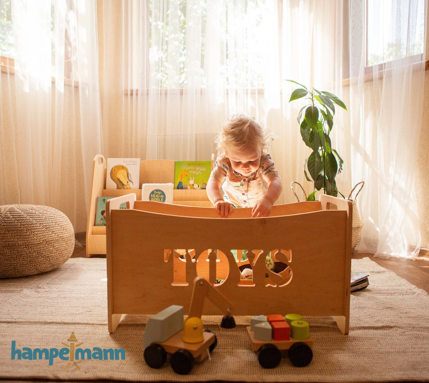 Wooden toy box