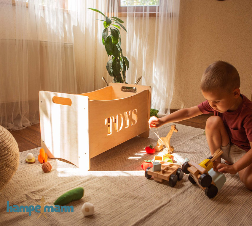 Wooden toy box