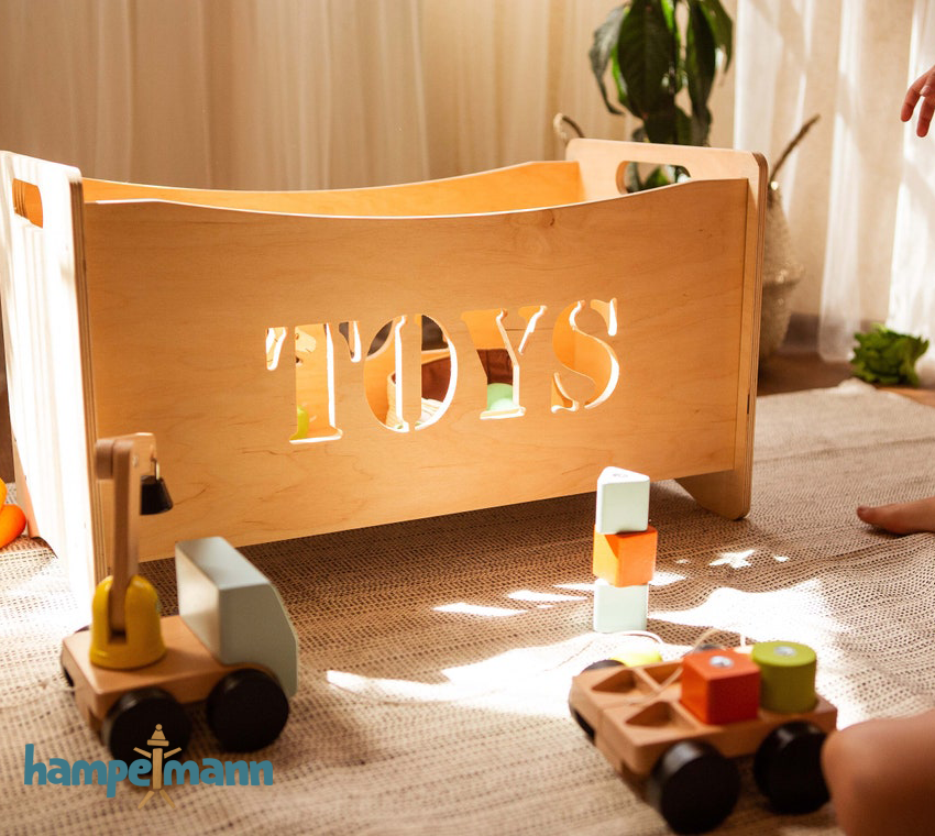 Wooden toy box