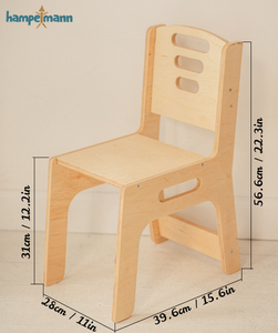 Set: tavolo per bambini con ripiano e sedia